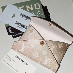 Louis Vuitton Pink Beige Monogram Card Holder